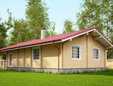 проекты одноэтажных домов из бруса